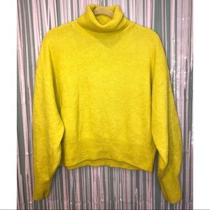 Yellow Turtleneck Sweater